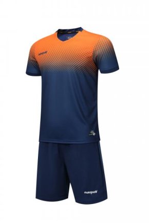 Футбольна форма Europaw № 024 колір: темно-синій/помаранчевий