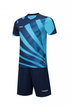 Футбольна форма Europaw № 023 колір: темно-синій/блакитний