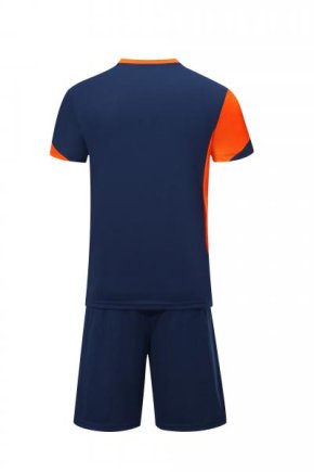 Футбольная форма Europaw № 023 цвет: темно-синий/оранжевый