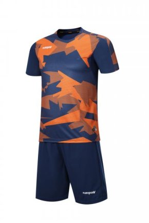 Футбольна форма Europaw № 022 колір: темно-синій/помаранчевий