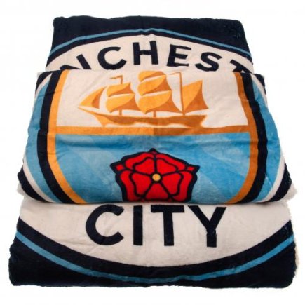 Одеяло шерпа-флисовое Манчестер Сити Manchester City F.C.