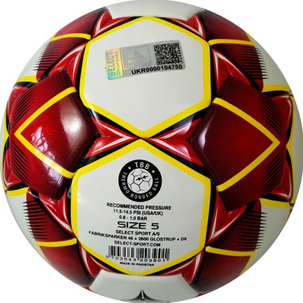 Мяч футбольный Select Tempo IMS размер 5 цвет: красный  (официальная гарантия)
