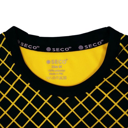 Футбольна форма SECO Geometry Set колір: чорний/жовтий