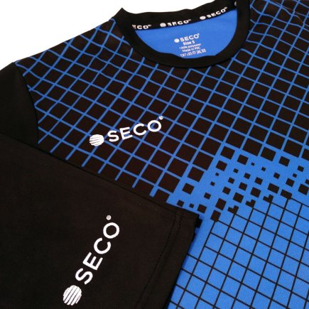 Футбольная форма SECO Geometry Set цвет: черный/синий