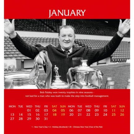 Календарь Ливерпуль Liverpool F.C. 2020 г.