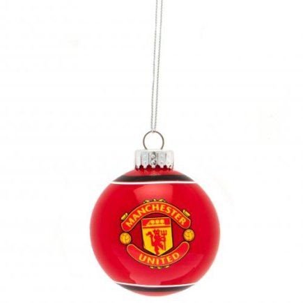 Елочная игрушка Манчестер Юнайтед Manchester United F.C. Glass Bauble