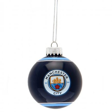 Елочная игрушка Манчестер Сити Manchester City F.C. Glass Bauble