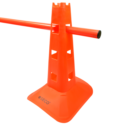 Конус тренувальний SECO з отворами 38 см колір: помаранчевий