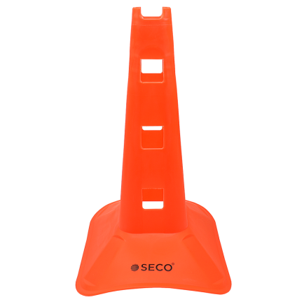 Конус тренувальний SECO з отворами 38 см колір: помаранчевий