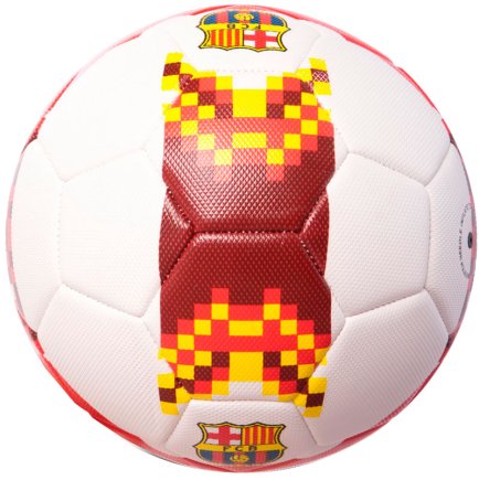 Мяч футбольный Barcelona цвет: красный/белый размер 5