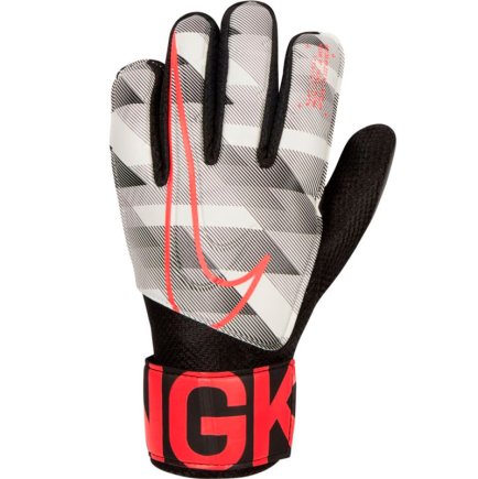 Вратарские перчатки Nike GK MATCH JR GFX CQ4639-100 цвет: черный/серый