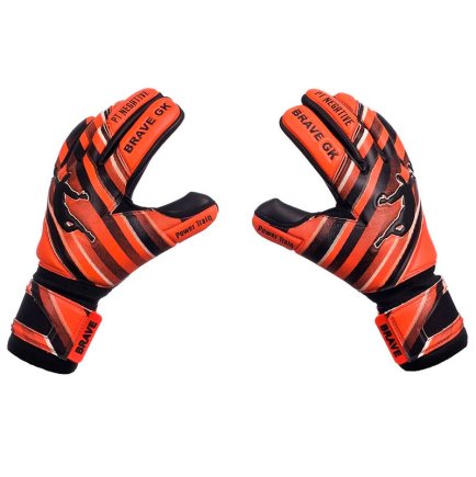Воротарські рукавиці Brave GK Power Train колір: чорний/помаранчевий