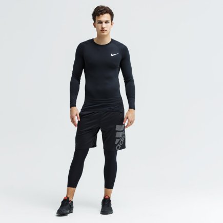 Термобілизна Nike Pro Long Sleeve Top BV5588-010 Футболка з довгим рукавом колір: чорний