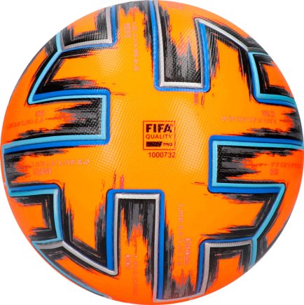 Мяч футбольный Adidas Uniforia Pro Winter EURO 2020 FH7360 размер 5 цвет: мультиколор (официальная гарантия)