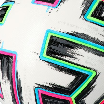 Мяч футбольный Adidas Uniforia PRO OMB EURO 2020 FH7362 размер 5 цвет: мультиколор (официальная гарантия)