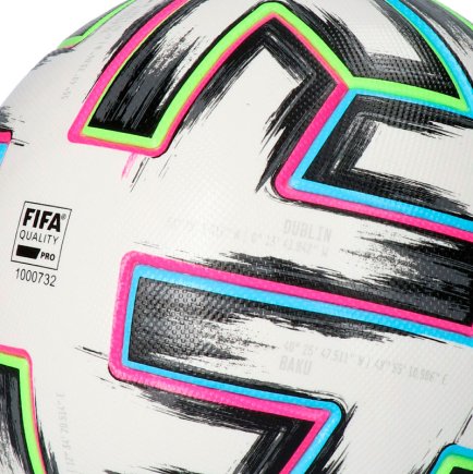 М'яч футбольний Adidas Uniforia PRO OMB EURO 2020 FH7362 розмір 5 колір: мультиколор (офіційна гарантія)