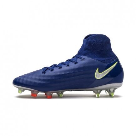 Бутсы Nike Magista OBRA FG JR 844410-409 цвет: синий/салатовый