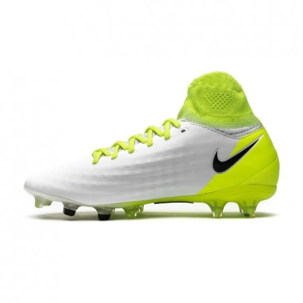 Бутсы Nike Magista OBRA II FG JR 844410-109 цвет: белый/салатовый