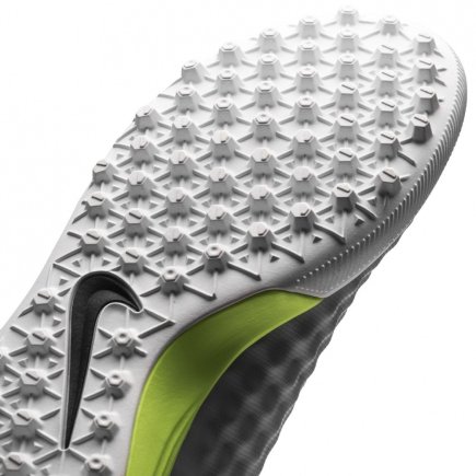 Сороконожки Nike JR MagistaX Proximo II DF TF 843956-004 детские цвет: серый/салатовый - Официальная Продукция