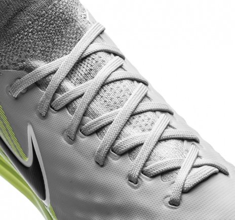 Сороконожки Nike JR MagistaX Proximo II DF TF 843956-004 детские цвет: серый/салатовый - Официальная Продукция