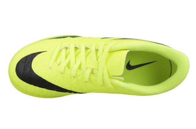 Обувь для зала (футзалки Найк) Nike Hypervenom Phelon II IC JR 749920-703 цвет: салатовый