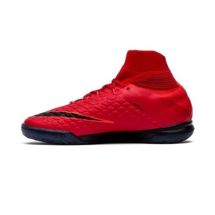 Обувь для зала (футзалки) Nike HypervenomX Proximo II DF IC 852602-616 детские цвет: красный/черный - Официальная Продукция