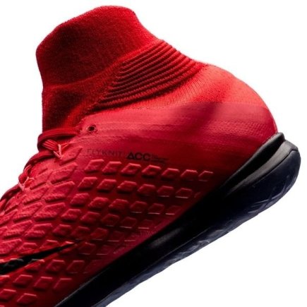 Обувь для зала (футзалки) Nike HypervenomX Proximo II DF IC 852602-616 детские цвет: красный/черный - Официальная Продукция