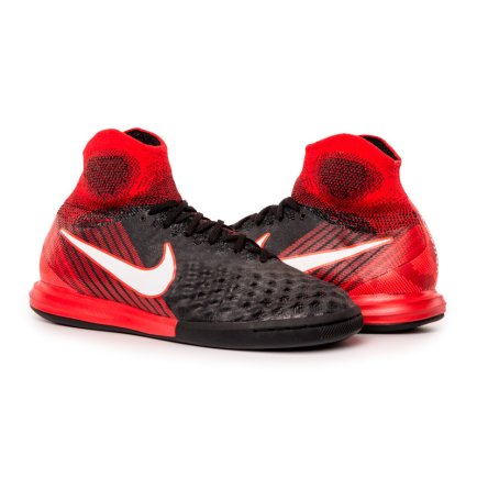 Обувь для зала (футзалки Найк) Nike JR MagistaX Proximo II IC 843955-061 детские цвет: черный/красный