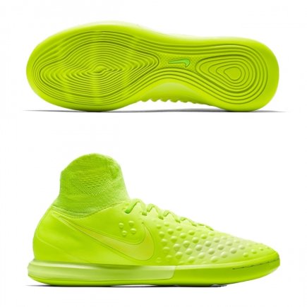Взуття для залу (футзалки Найк) Nike JR MagistaX Proximo II DF IC 843955-777 дитячі колір: салатовий