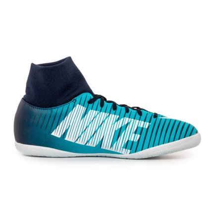 Обувь для зала (футзалки Найк) Nike JR MercurialX VICTORY VI DF IC 903599-404 цвет: мультиколор