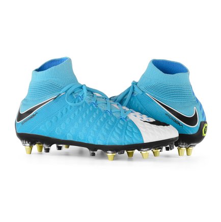 Бутсы Nike Hypervenom Phantom III DF SG-PRO AC 903621-105 цвет: голубой/мультиколор - Официальная Продукция