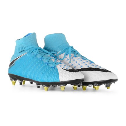 Бутсы Nike Hypervenom Phantom III DF SG-PRO AC 903621-105 цвет: голубой/мультиколор - Официальная Продукция