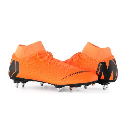 Бутсы Nike Mercurial SUPERFLY 6 ACADEMY SGPRO AH7364-810 цвет: оранжевый/мультиколор