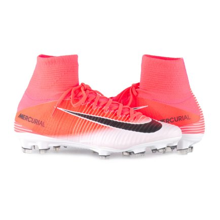 Бутси Nike Mercurial SUPERFLY V FG 831940-601 колір: рожевий/білий