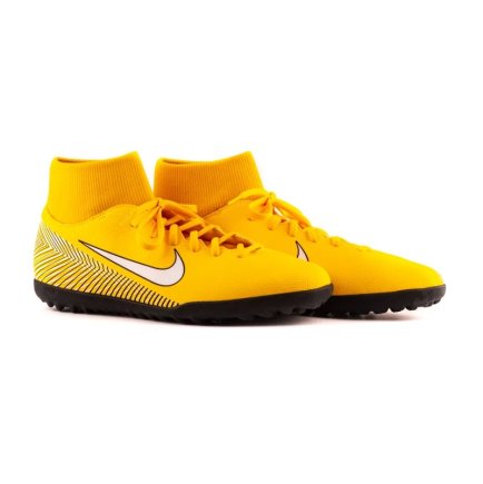 Сороконожки Nike Mercurial SUPERFLYX 6 Club Neymar TF AO3112-710 цвет: желтый/мультиколор
