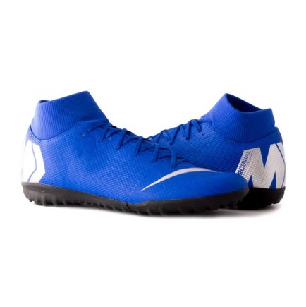 Сороконожки Nike Mercurial SUPERFLY 6 Academy TF AH7370-400 цвет: синий/мультиколор - Официальная Продукция