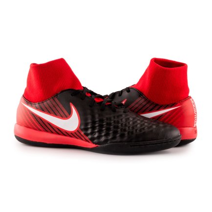 Обувь для зала (футзалки Найк) Nike MagistaX Onda II DF IC 917795-061 цвет: черный/красный