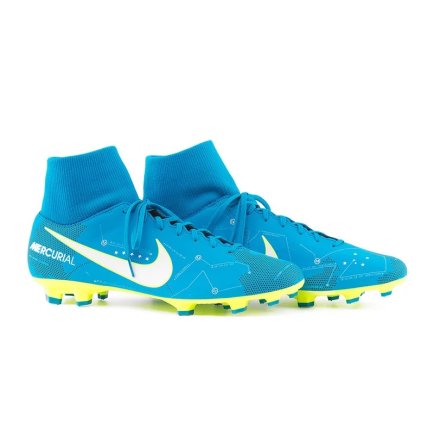 Бутсы Nike Mercurial VICTORY VI DF Neymar FG 921506-400 цвет: голубой/мультиколор