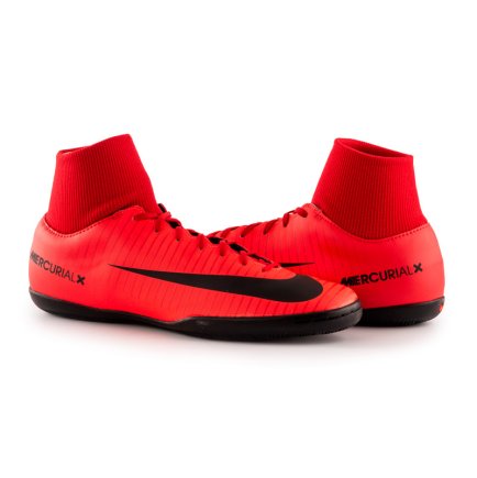 Обувь для зала (футзалки Найк) Nike MercurialX VICTORY VI DF IC 903613-616 цвет: красный