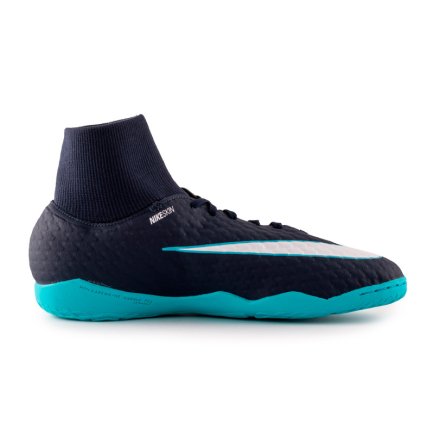 Взуття для залу (футзалки Найк) Nike HypervenomX Phelon III DF IC 917768-414 колір: синій/комбінований