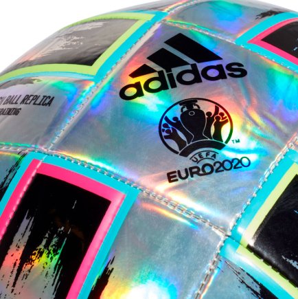 Мяч футбольный Adidas Uniforia Training EURO 2020 FH7353 размер 5 цвет: мультиколор (официальная гарантия)