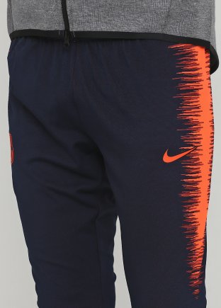Спортивные штаны Nike FC Barcelona 17/18 Vapor Knit AH7498-451 цвет: синий/оранжевый