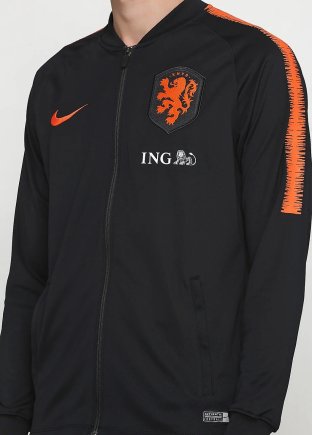 Спортивный костюм Nike KNVB M NK DRY SQD TRK SUIT K 893387-011 цвет: черный/оранжевый