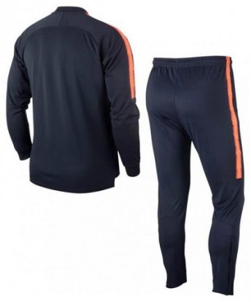 Спортивний костюм Nike JR Barcelona Dry Squad Knit AH6901-451 підлітковий колір: темно-синій/помаранчевий