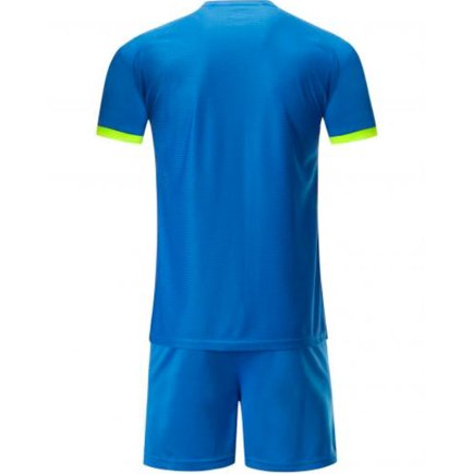Футбольная форма Europaw № 026 детская цвет: синий/салатовый
