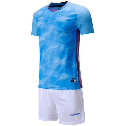 Футбольная форма Europaw № 027 цвет: голубой/белый