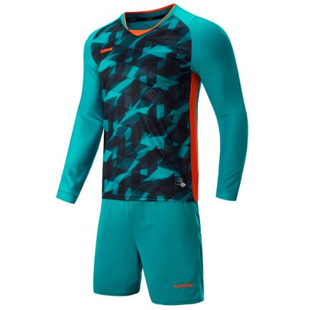 Футбольная форма Europaw № 027W цвет: темно-зеленый/оранжевый