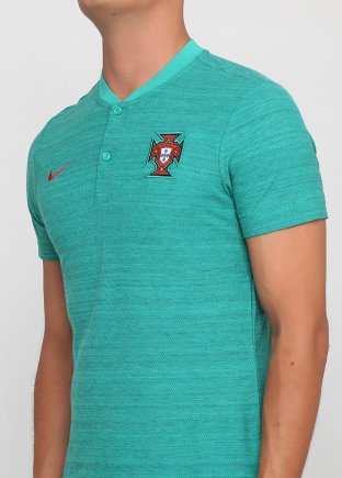 Поло Nike Portugal Authentic Polo Shirt 891774-350 цвет: зеленый/мультиколор