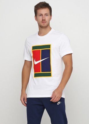 Футболка Nike Mens Tee Heritage Logo BV5775-100 цвет: білий/комбінований