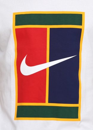 Футболка Nike Mens Tee Heritage Logo BV5775-100 цвет: белый/мультиколор